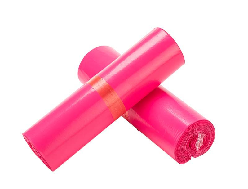 金山玫红色快递袋-02